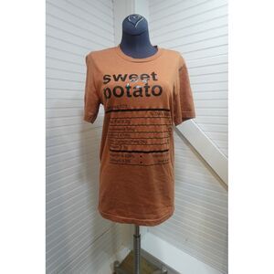 Sweet Potato Costume Funny Food‎ Nutrition facts t-shirt Women's small UNISEX